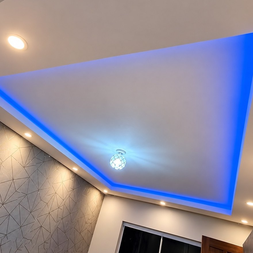 Forro com fita de LED — Iluminação cênica que muda o clima do ambiente